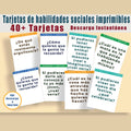 Spanish Social Skills Flash Cards: 40+ Conversation Starters