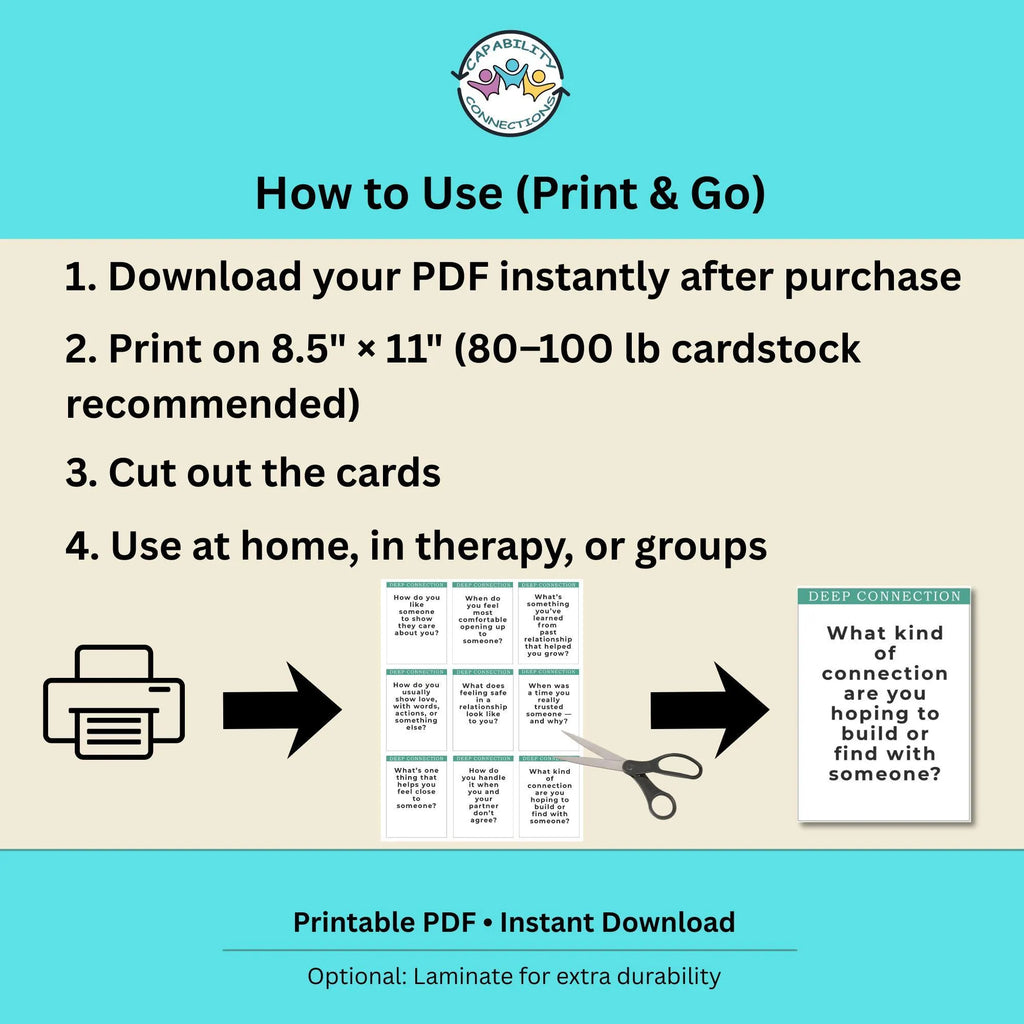 Dating & Relationship Conversation Cards (PDF)