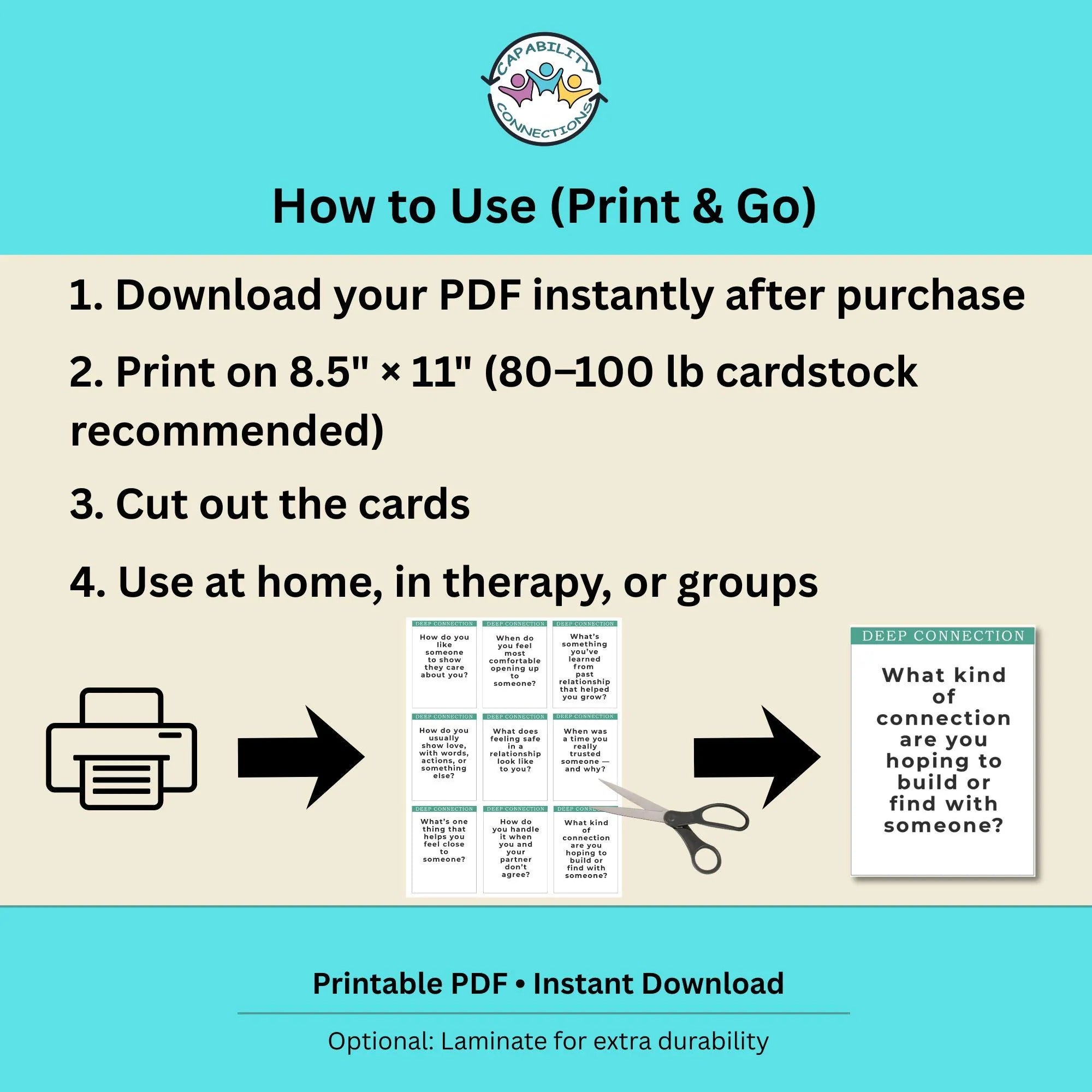 Dating & Relationship Conversation Cards (PDF)