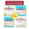 Holiday Social Skills Bundle | Conversation Starters & Scenarios (PDF)