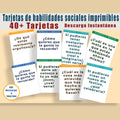 Spanish Social Skills Flash Cards | 40+ Conversation Starters (PDF)